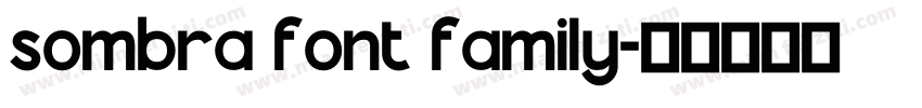 sombra font family字体转换